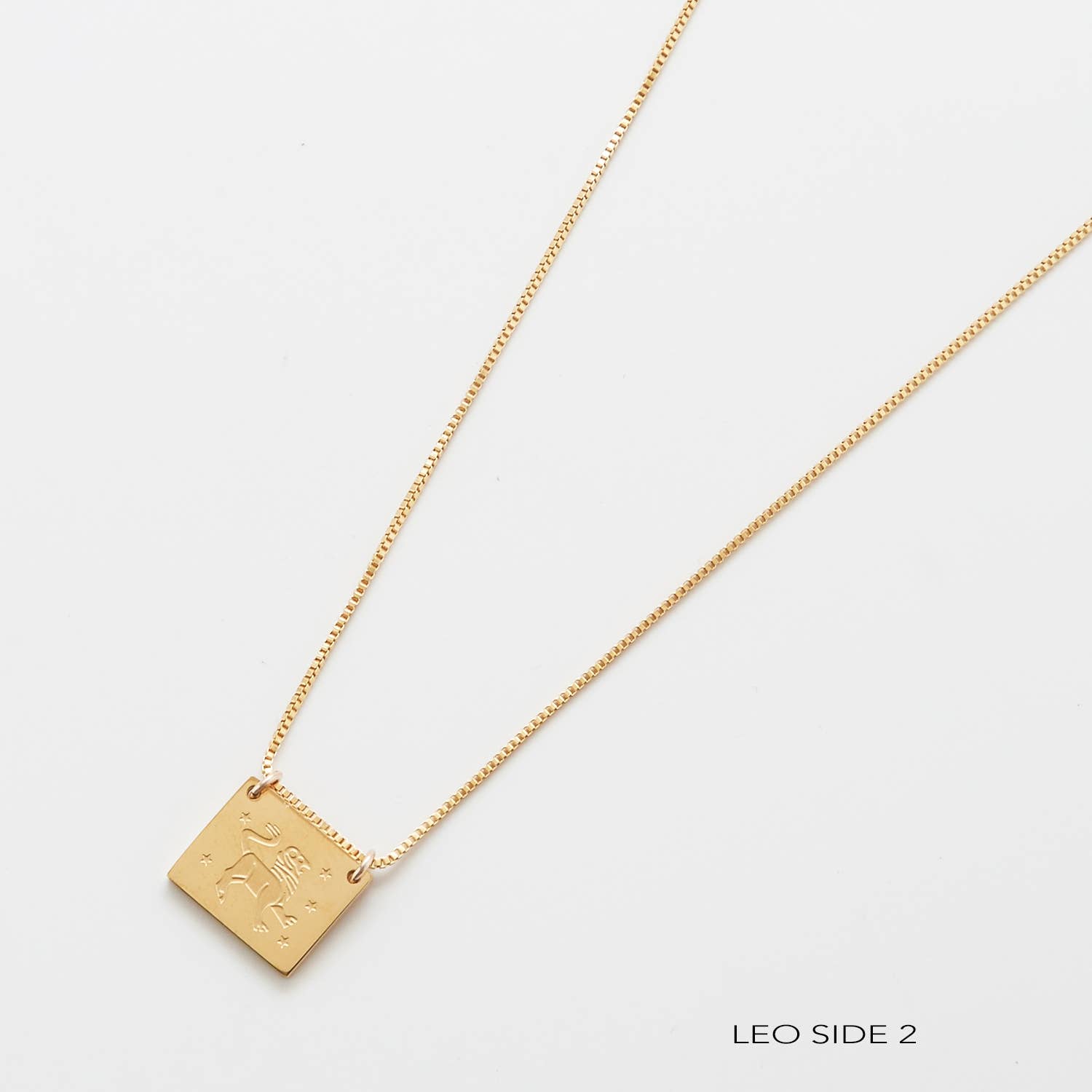 Admiral Row Jewelry - Wholesale Pendant/Charm Necklace - Zodiac Double-Sided Astrology Gold Filled Necklace - Personalization Jewelry11