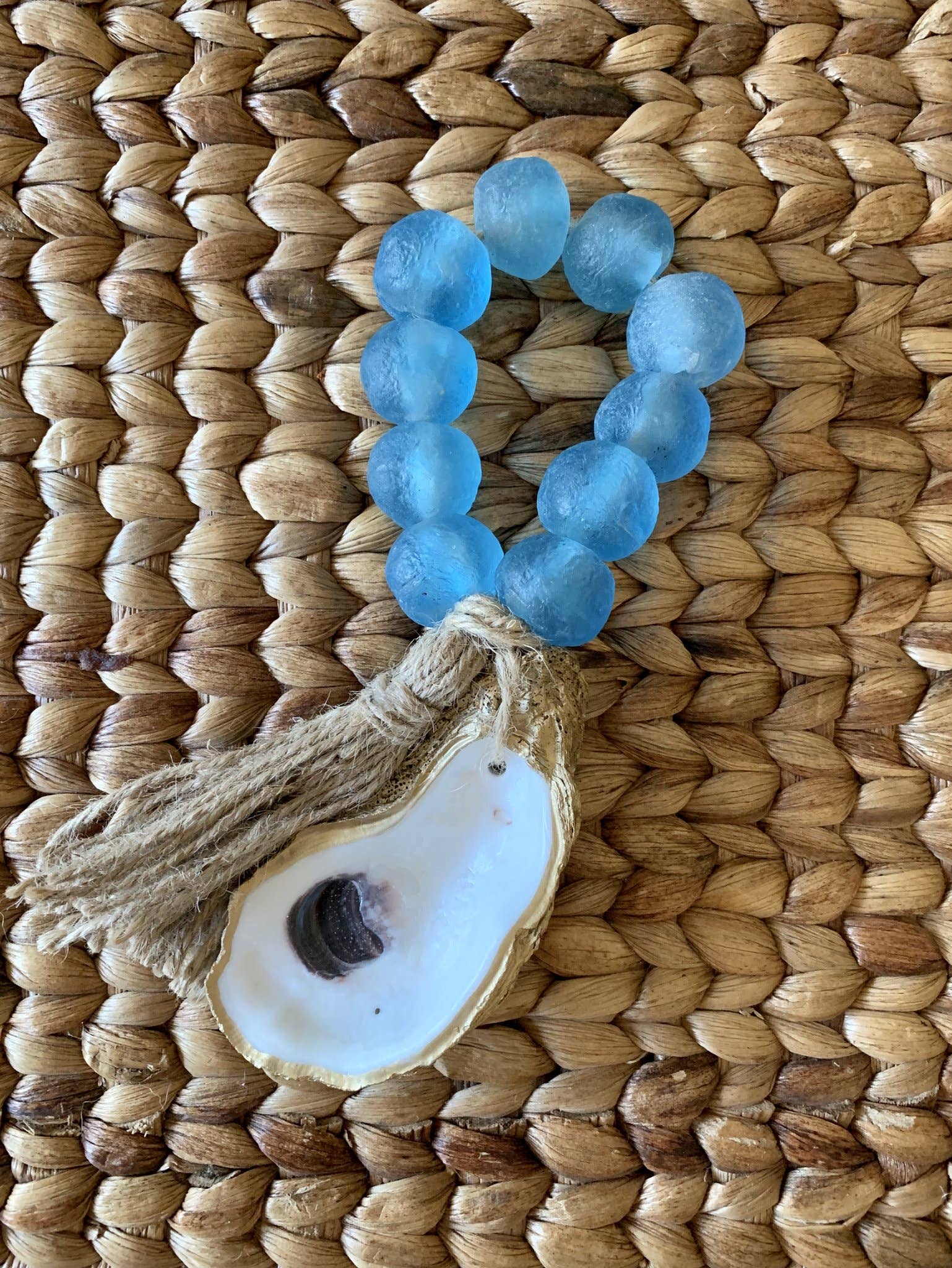 The Gilded Shell - Wholesale Decorative Tabletop Object - The Tide Pool - Sea Glass3