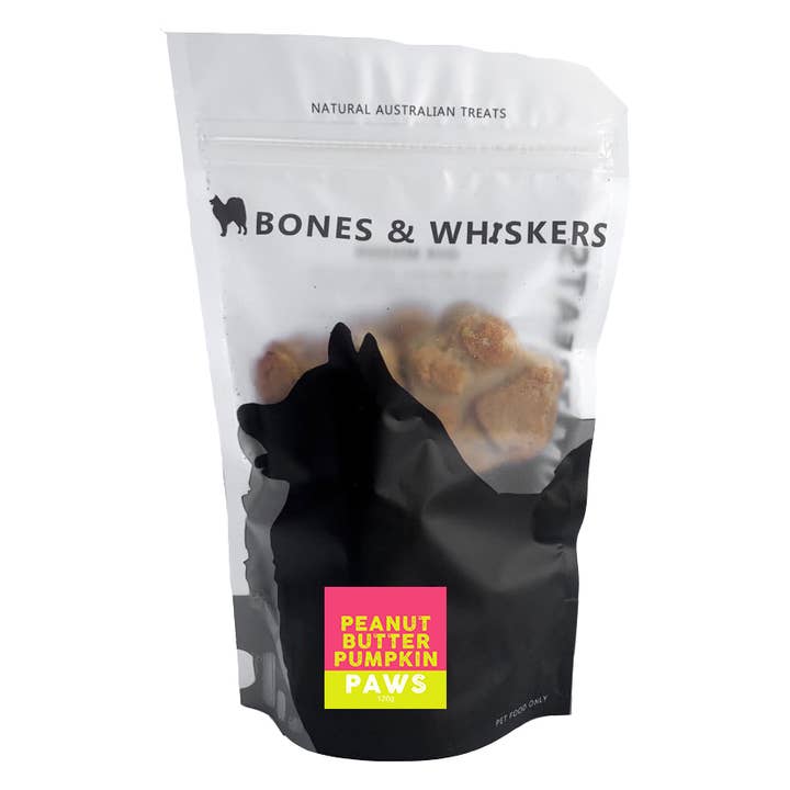 Bones & Whiskers - Wholesale Pet treats – Dog - Peanut Butter Pumpkin Paws1
