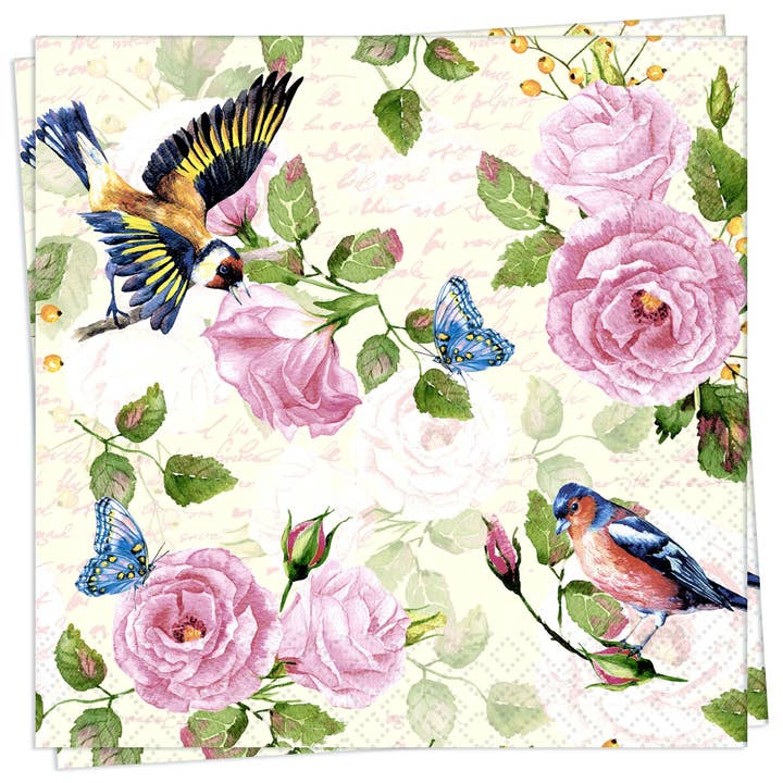 Vintage Garden Luncheon Napkin for wholesale by Twilight Collection