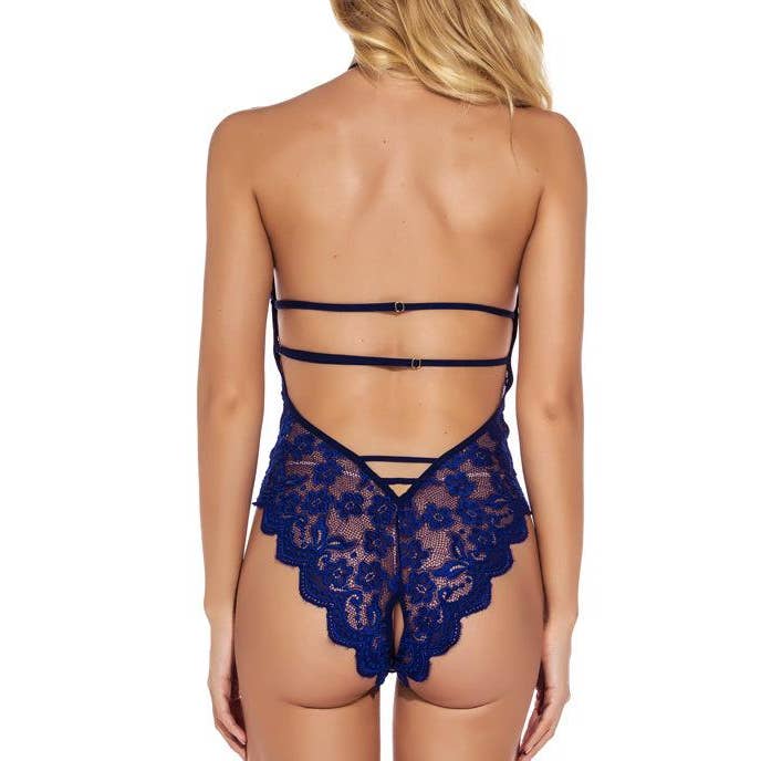 HIDDENBRAND - Wholesale Lingerie Bodysuit - Women's - Sexy Lace Babydoll Lingerie Bodysuit Nightwear5