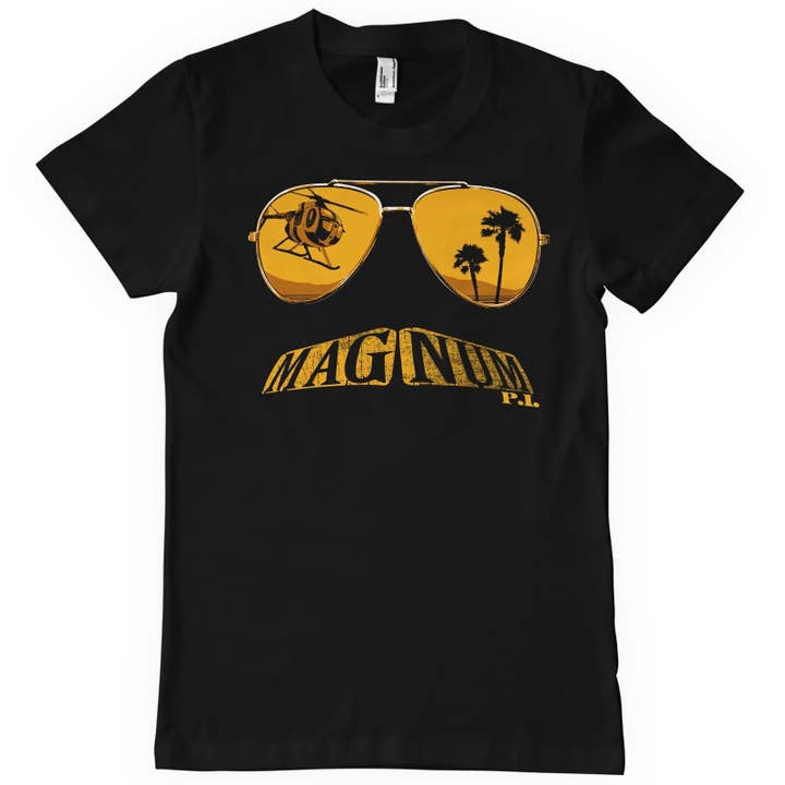 Hybris Production AB - Wholesale Screen Printed T-Shirt - Unisex - Magnum P.I. - Shades T-Shirt6