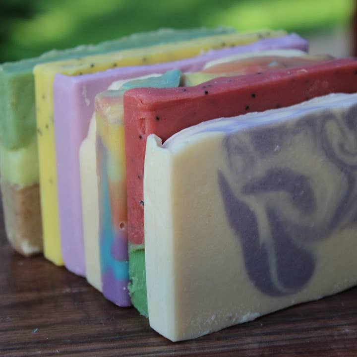 Whitetail Lane Farm Goat Milk Soap - Wholesale Bar Soap - Goat Milk Soap Slices Variety Pack - 1 pound of Soap