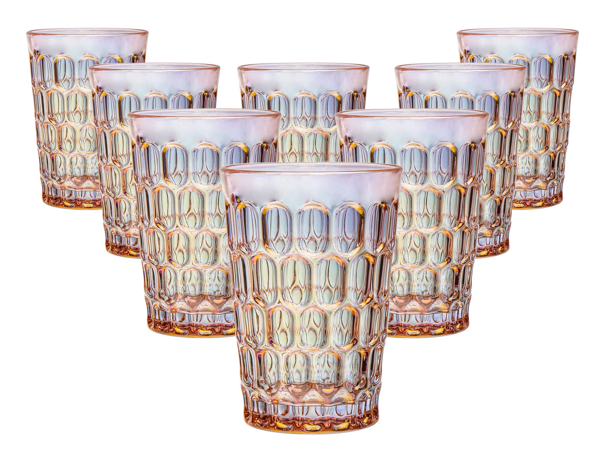 Godinger - Wholesale Drinking Glass/Cup - Rex Pink Drinkware Sets1