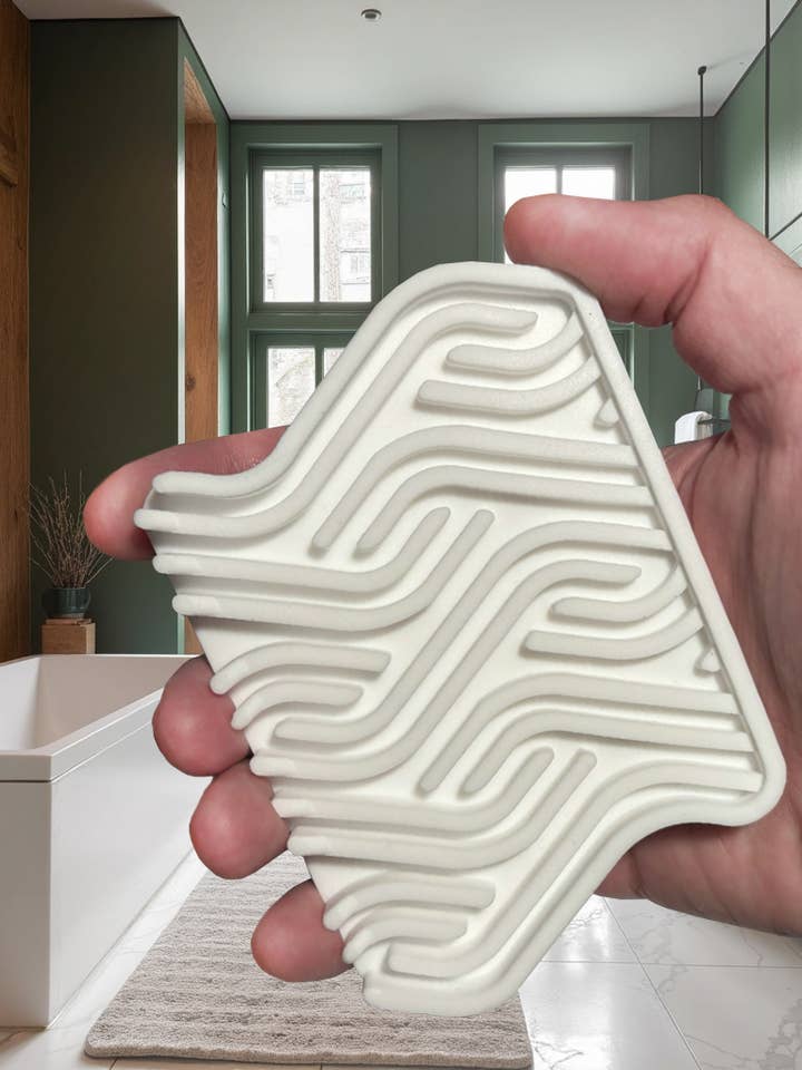 Tvålfat (Vit/Grå/Grön) Premium Silikon Tvålbesparare för wholesale av Soap Envelope