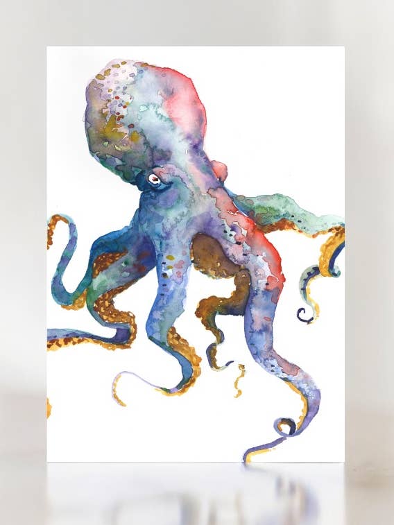 Octopus | Greeting Card for wholesale by Mark Ludy Art Books & Games