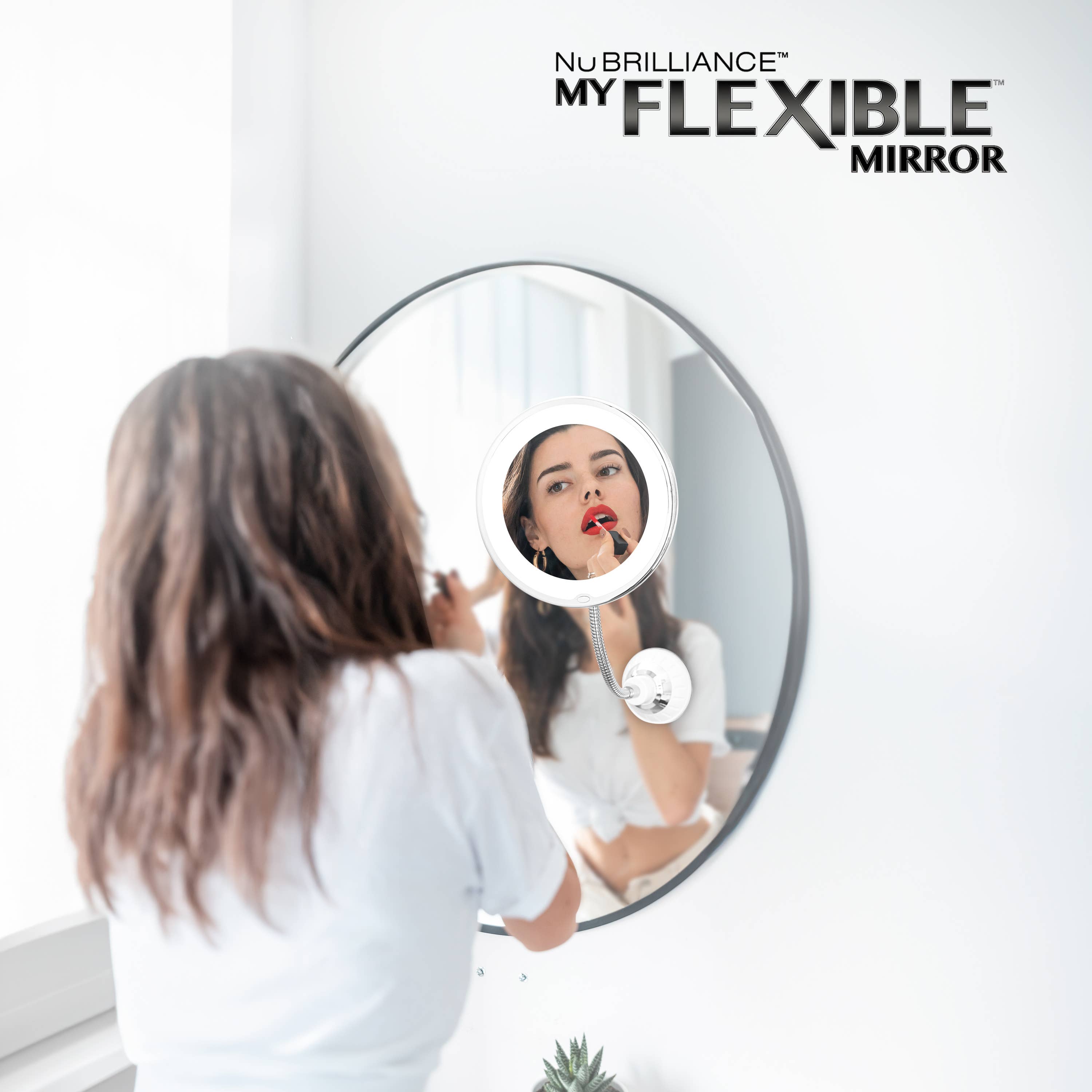 Gotham Steel/Granitestone – wholesale Vanity mirror – My Flexible LED-Illuminated Mirror 5x Magnification5