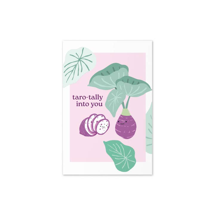 Cute Asian Cards - Wholesale Love Card - Taro-tally Into You | Cute Taro Root Greeting Funny Asian Cards2