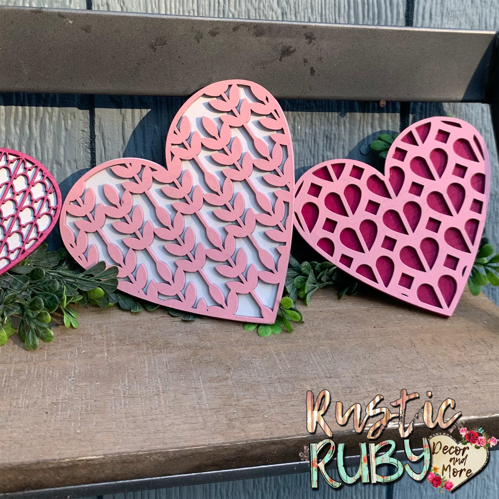 Rustic Ruby Decor and More LLC - Wholesale Decorative Tabletop Object - Heart Bundle Set2