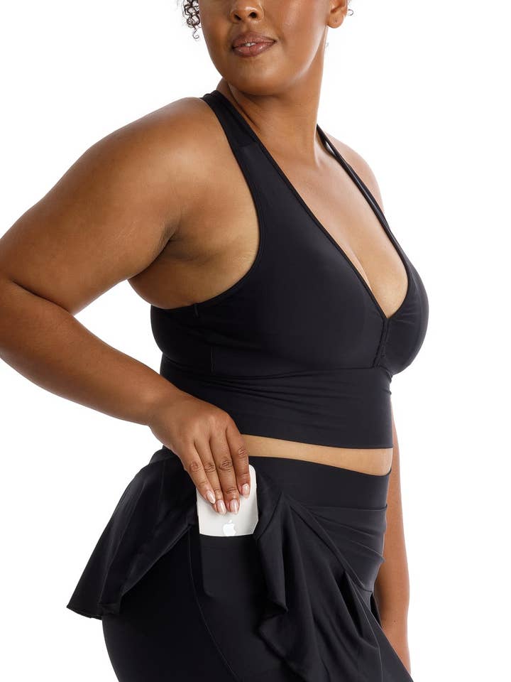 Skort Meia-Noite com Bolsos por atacado de Carra Lee Active