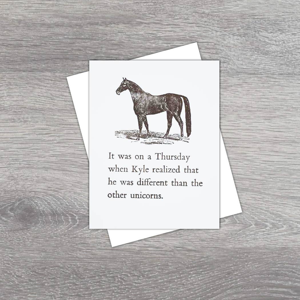 Black River Letterpress & Paper Co. - Vente Carte de vœux classique - C'était sur une carte du jeudi1