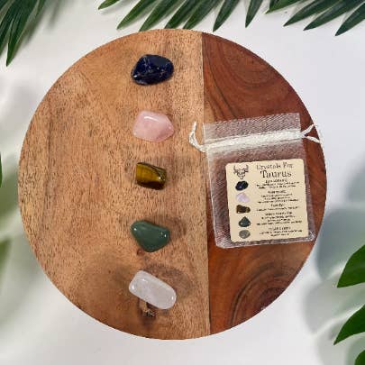CaNatureLover - Wholesale Spiritual stone/crystal - TAURUS Crystal Set,5x Crystals Set ZODIAC HOROSCOPE9