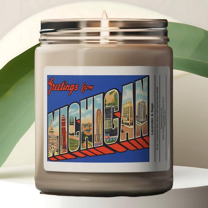 Nefer Designer Candles & Home Decor - Wholesale Jar/Filled Candle - Michigan | State Scented Candle