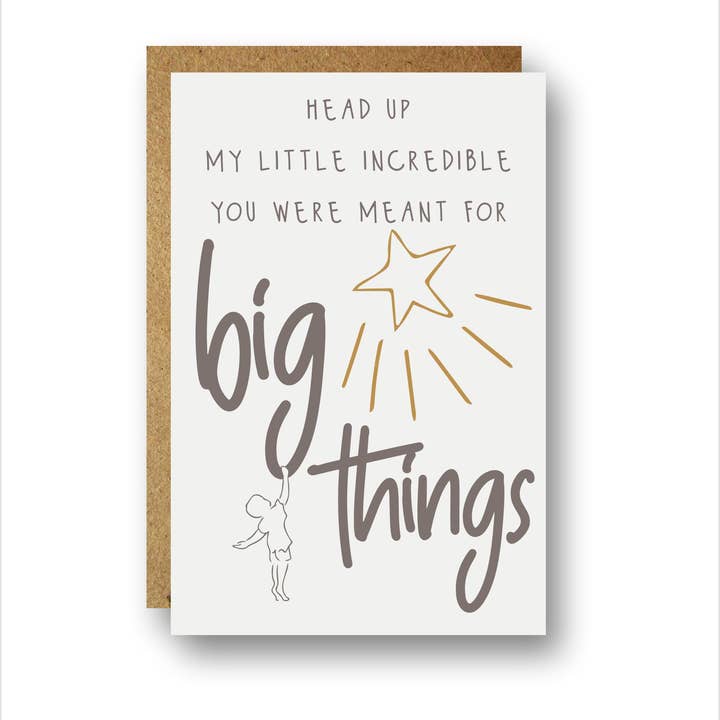 Piccola Incredibile Cartolina di Auguri // Bambini // Incoraggiamento per la vendita all'ingrosso da parte di Spiritual Whiskey