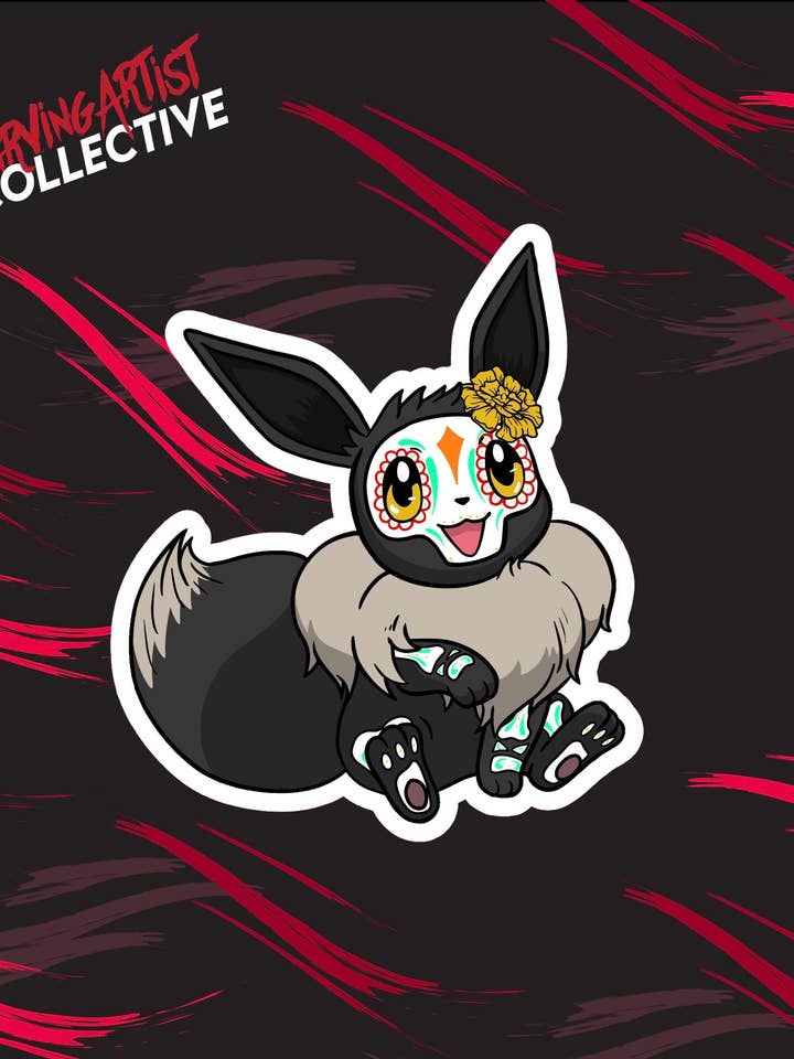 Sugar Skull Eevee pour la vente par The Starving Artist