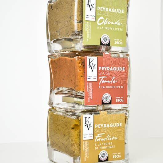 AQUI-TRUF47 - Vendita all'ingrosso Salse - Salsa Peyragude FORESTIERE con tartufo primaverile 15% (190 g)1