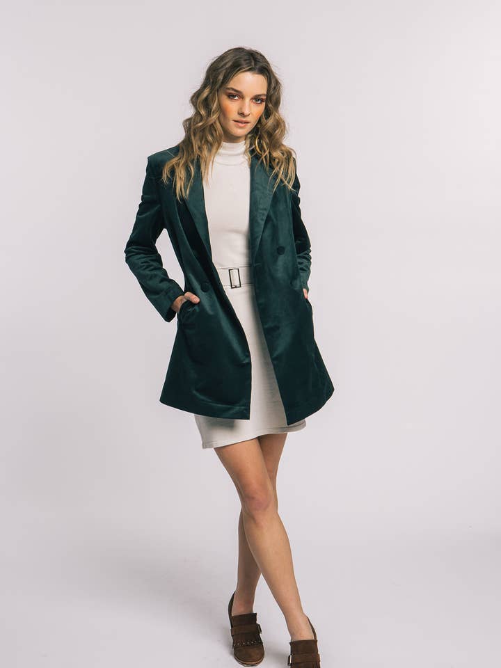 Aubrey Corduroy Double Breasted Jacket for wholesale by NSR