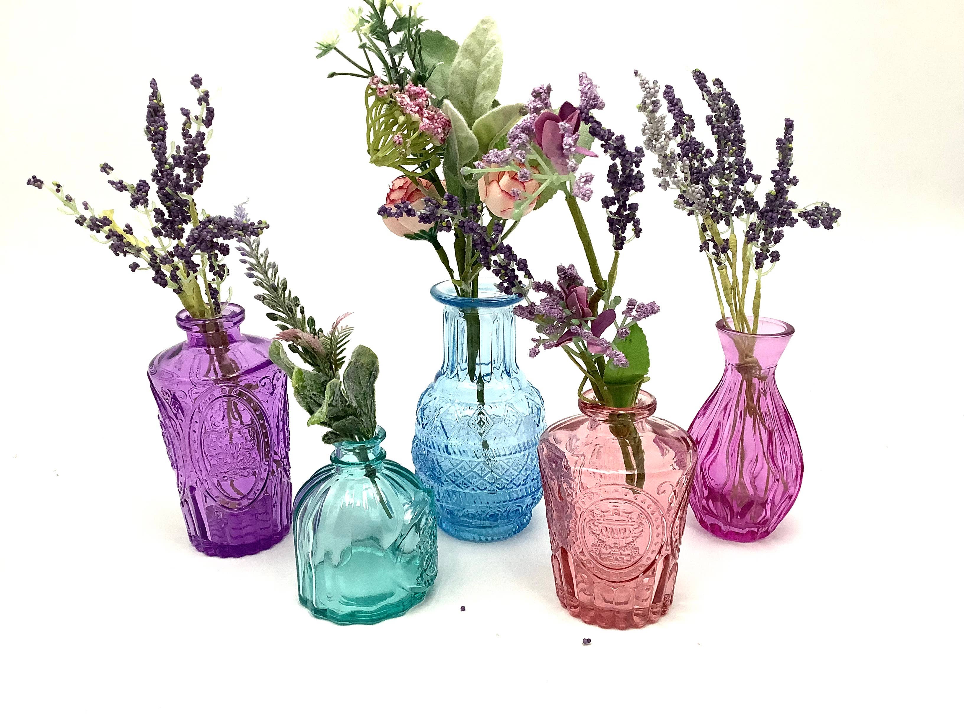 All Little Cute Things - Venta al por mayor Floreros - Surtido de botellas de boticario, floreros, centros de mesa6