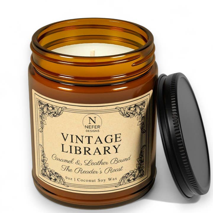 Vintage Library | A Candle for Quiet Chapters and other Purchase Wholesale quiet books. Free Returns & Net 60 Terms on Faire trending on Faire.