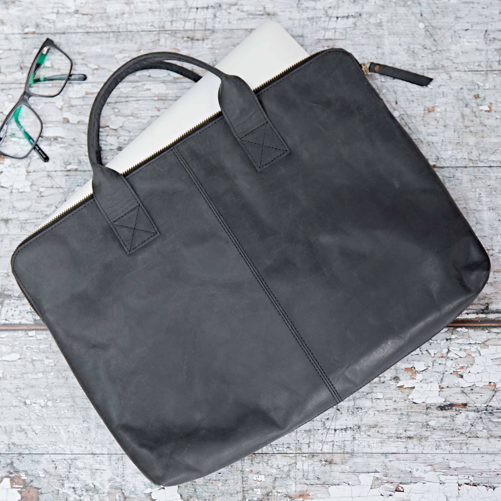 The Paper High Gift Company Limited - Vendita all'ingrosso Borsa per laptop - Donna - Custodia per laptop in pelle di bufalo 15 pollici - fatta a mano6