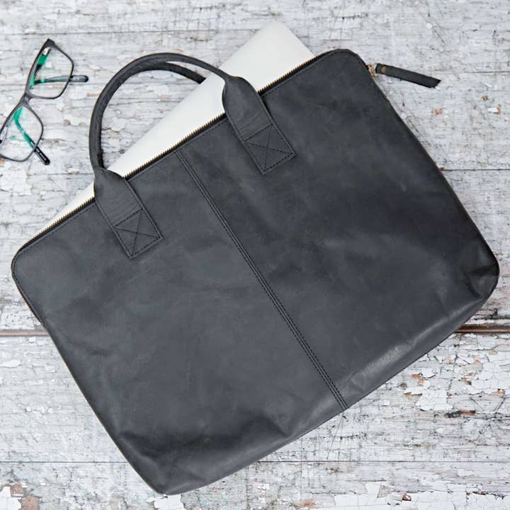 The Paper High Gift Company Limited - Vendita all'ingrosso Borsa per laptop - Donna - Custodia per laptop in pelle di bufalo 15 pollici - fatta a mano6