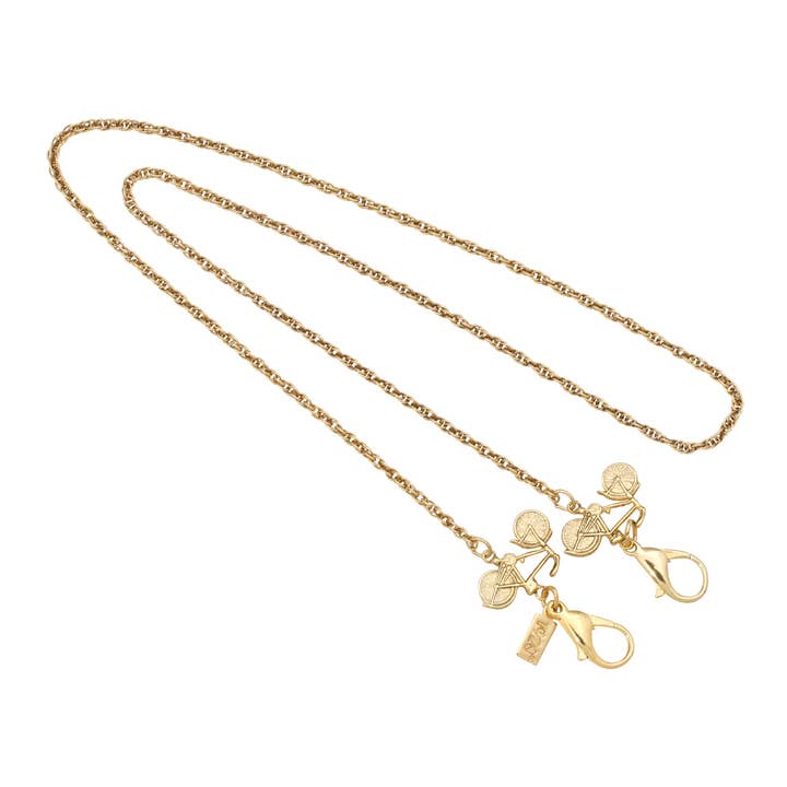 1928 Jewelry – Corrente de máscara facial por atacado – Suporte Corrente Máscara Facial Bicicleta 1928 Jóias 22 Polegadas