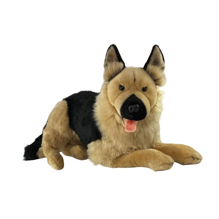 Caesar - German Shepherd - 64cm lying for wholesale by Bocchetta Plush Toys