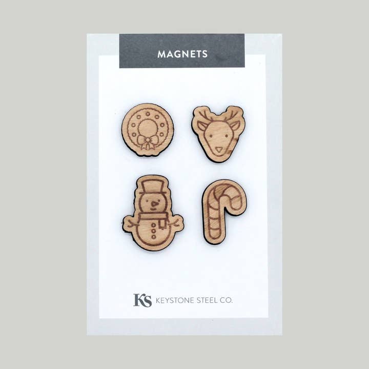 Holiday Friends Magnet Paket med 4 för wholesale av Keystone Steel Co.