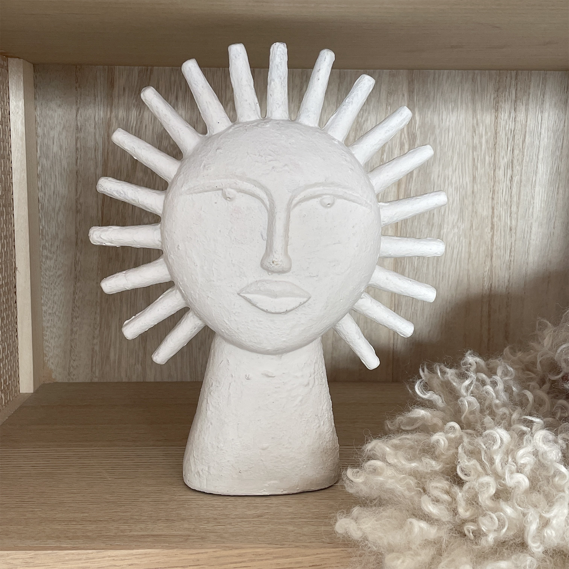 Opjet Paris - Wholesale Decorative Figurine - Ecru Sun Decor L19 W7.5 H23.5cm2