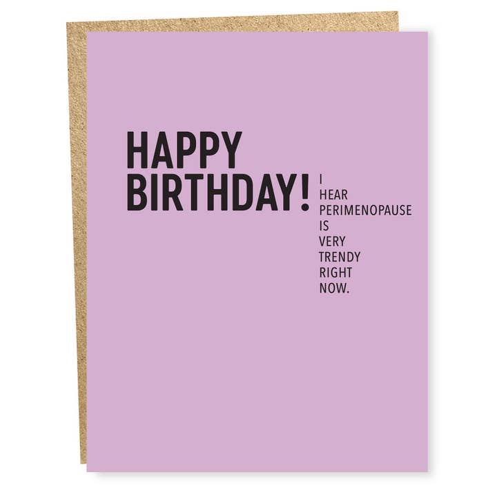 #1506: Perimenopause Card for wholesale by Sapling Press