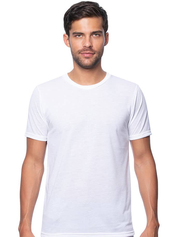 Unisex Poly Sublimation Tee for wholesale by Royal Apparel