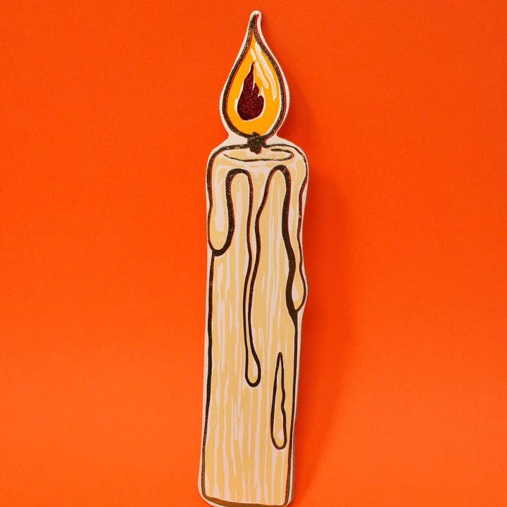 Ark Colour Design - Vente Marque-page - Marque-page bougie en cuir véritable 20 cm