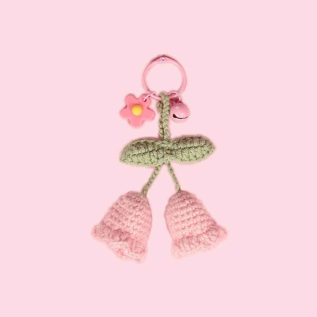 ACCITY - Wholesale Keychain - Women's - HAND-WOVEN LILY OF THE VALLEY FLOWER PENDANTS_CWASC08371