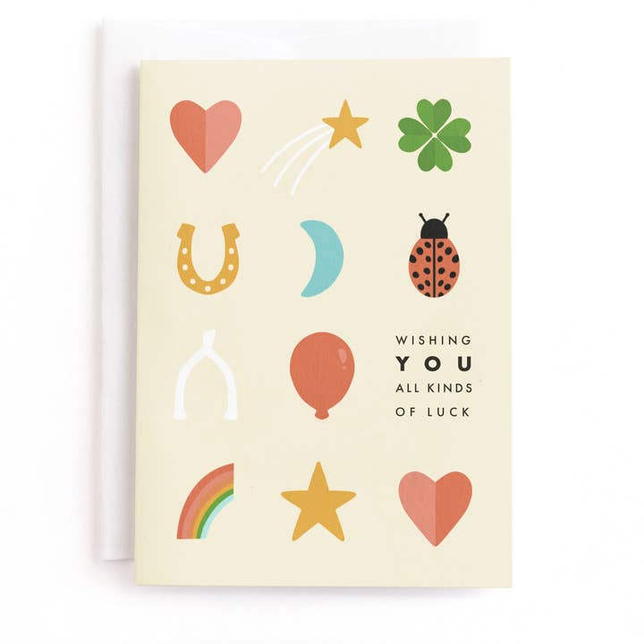 Lucky Charm, Good Luck Greeting Card for wholesale by Minted