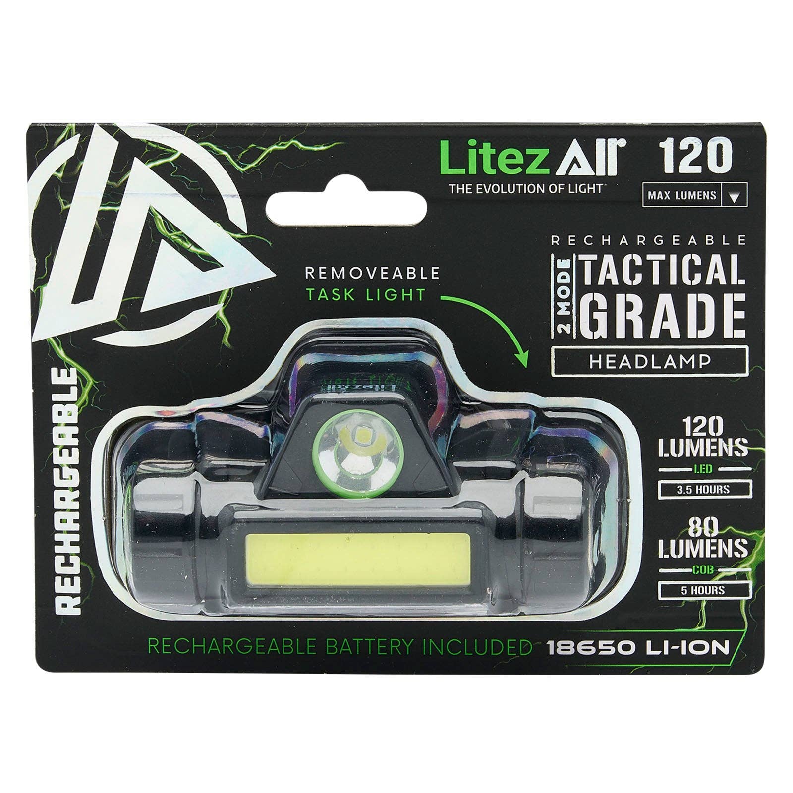 LitezAll - Wholesale Flashlight - LitezAll Rechargeable Dual Mode Headlamp18