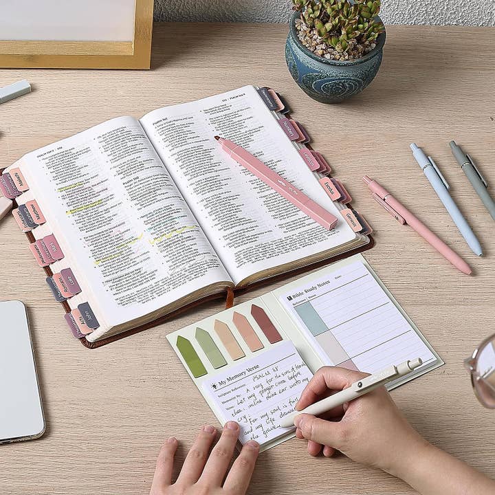 Mr. Pen - Wholesale Sticky Notes - Mr. Pen- Holy Bible Study Sticky Notes, 225 pcs