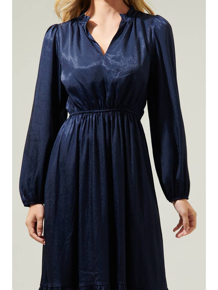 Sugarlips - Wholesale Dress - Women's - Fabiola Split Neck Midi Dress4