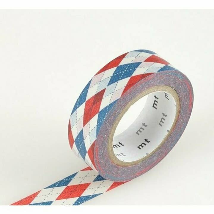 Tape Single: Argyle Red for wholesale by mt masking tape (Sweet Bella)