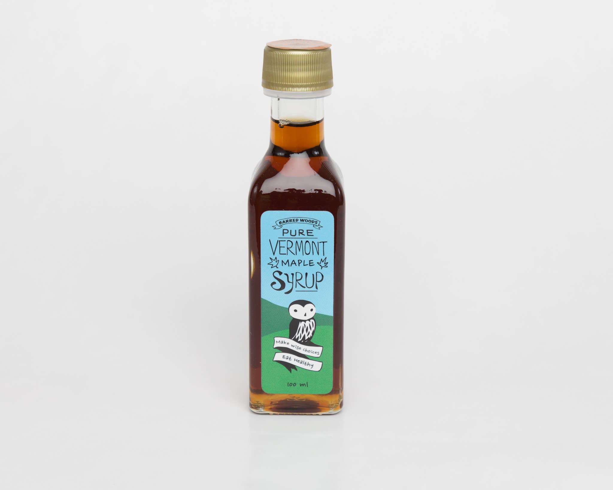 Barred Woods Maple - Wholesale Maple Syrup - Pure Organic Vermont Maple Syrup - 100ml Bottles / Nips