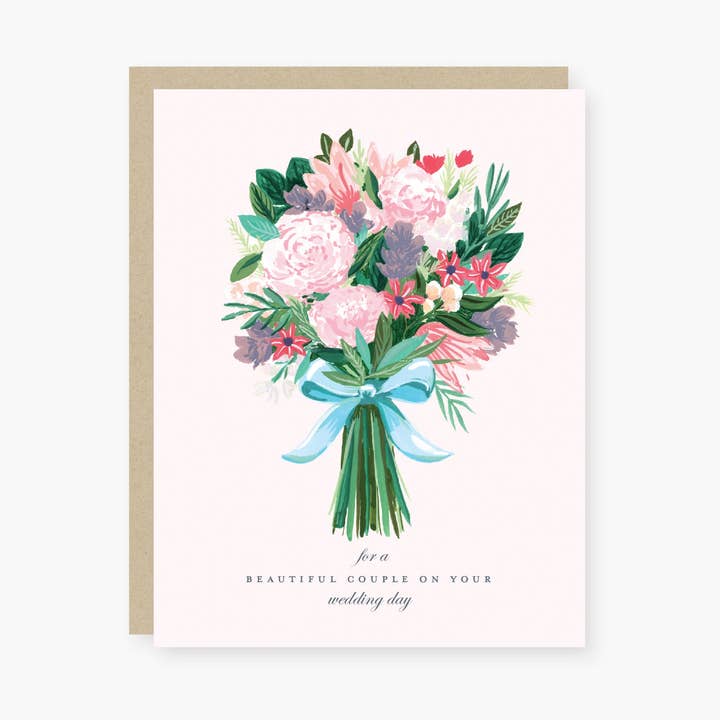 cartão de casamento lindo buquê por atacado de 2021 Co.