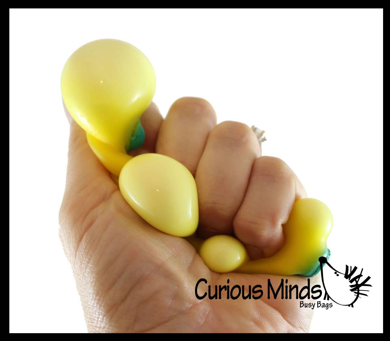 Curious Minds Toys – Brinquedo de espuma - Crianças e bebés por atacado – 1 Doh Banana Fruit Fluff Suave - Bolas de Tensão Recheadas4