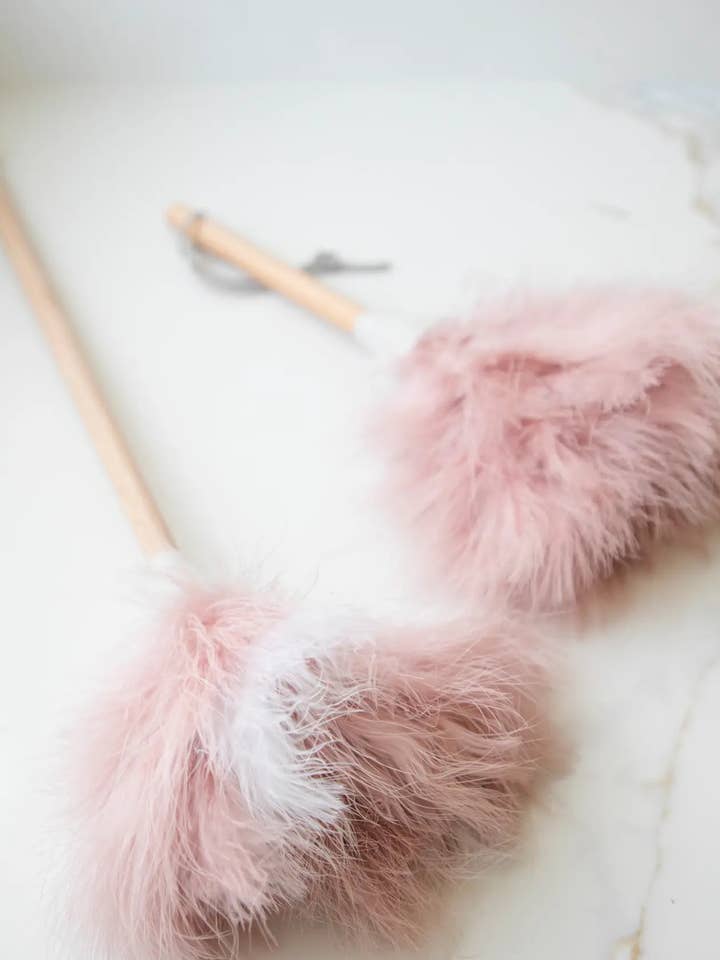 Pink Ostrich Feather Duster for wholesale by Fodory