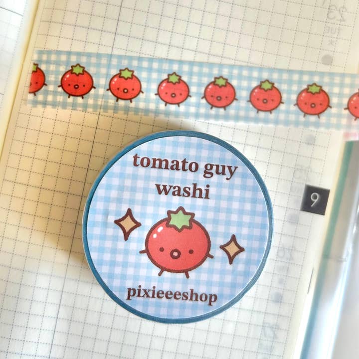Tomato Guy Washi Tape for wholesale by pixieeeshop