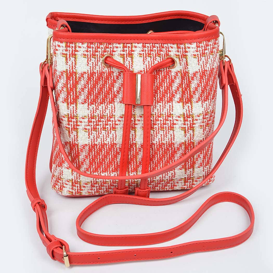 3AM BY H&D ACCESSORIES – Engroshandel Crossbodytaske - Dame – Tweed Plaid spand taske7