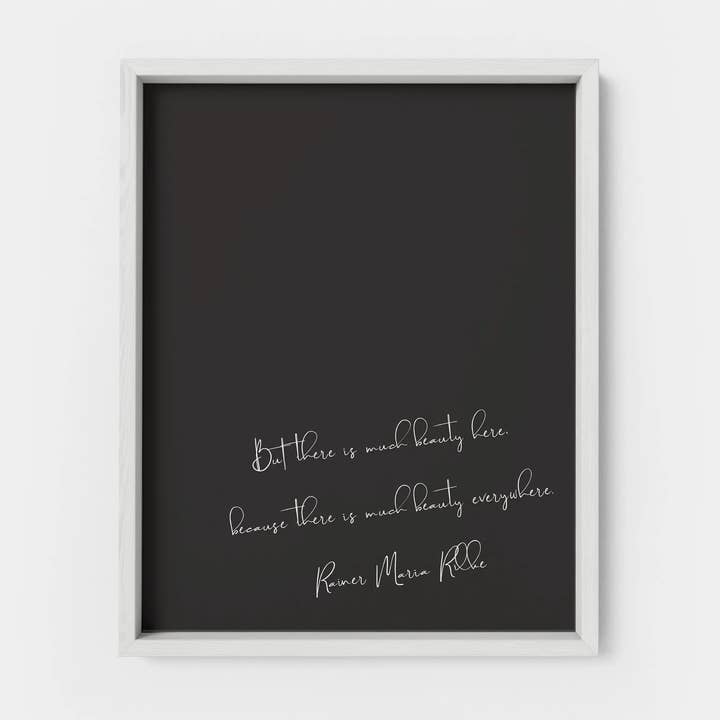 Quote Art Print II, Rilke Quote for wholesale by The Design Craft