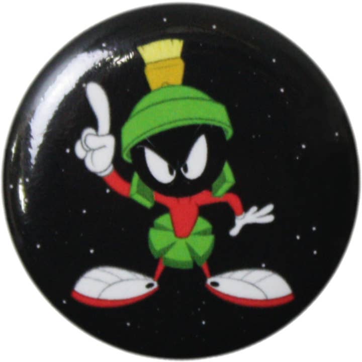 Pin-on Button - 1.25 Inch - Looney Tunes - Marvin Martian for wholesale by Square Deal Recordings & Supplies