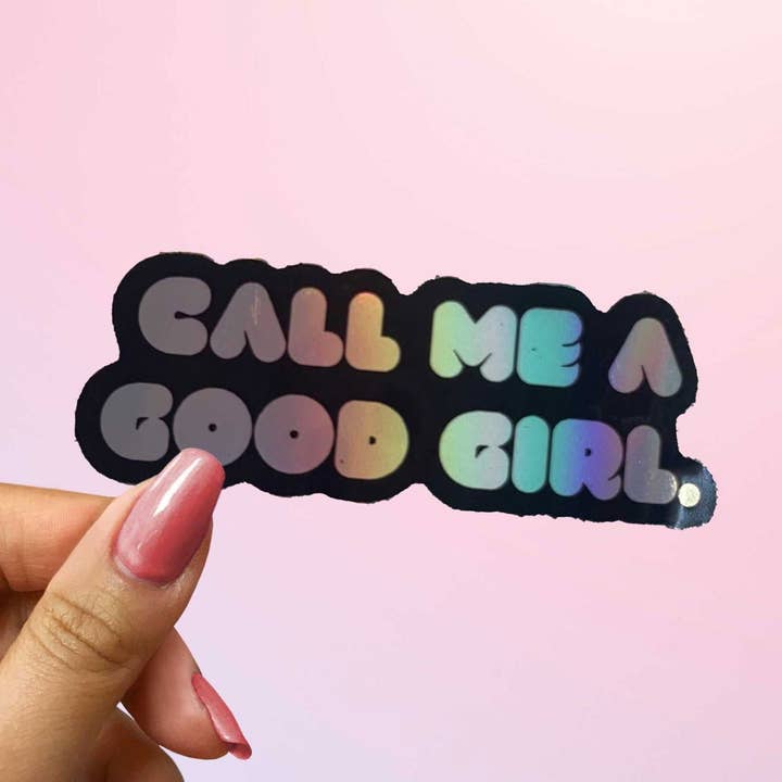 Spicy Book Quote Sticker Call Me Good Girl for wholesale by Bookish Queen