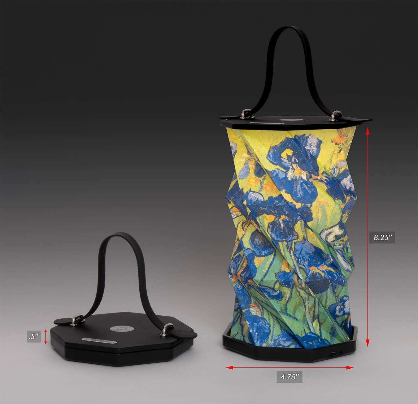 Modgy - Wholesale Lantern - Modgy Vincent Van Gogh Irises Origami Lantern 1