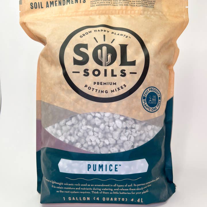 Sol Soils - Wholesale Planting/Potting Soil - Amendments (1Gal) Pumice