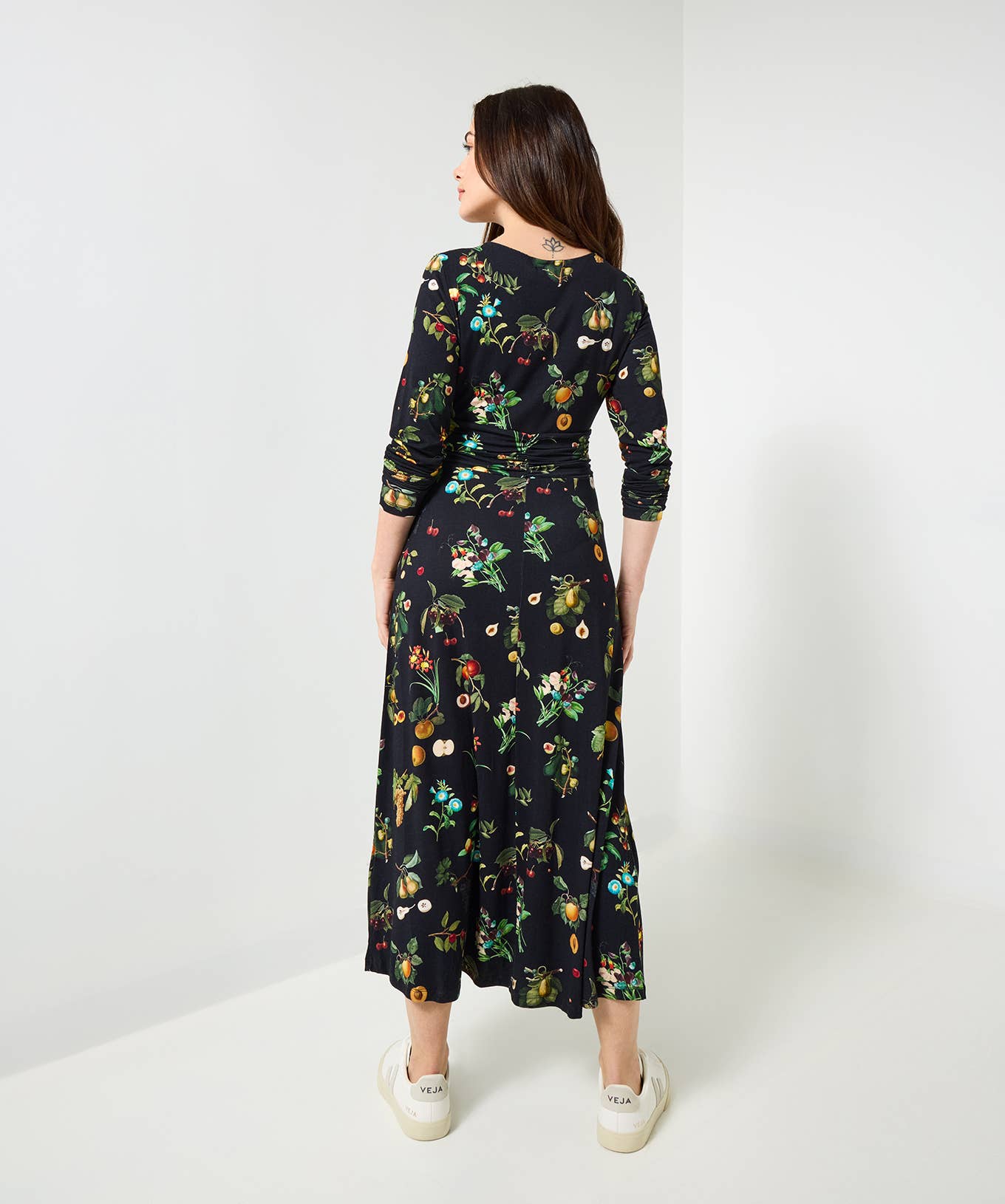 Schwarz Orla Bedrucktes Jerseykleid für den Großhandel auf Faire5